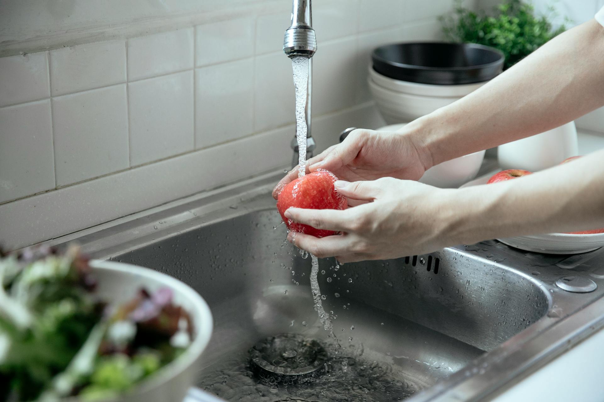 Household tap water being tested for hardness and mineral content — Milwaukee